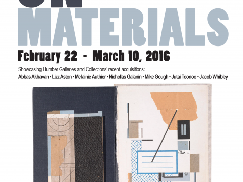 On Materials: Recent Acquisitions Exhibition Poster